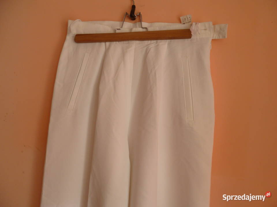 Spodnie białe b szerokie Kraków