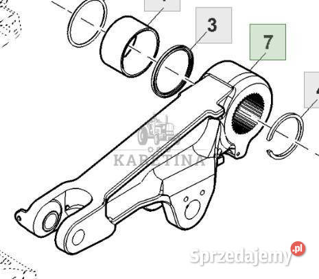 John Deere 7R330 7R 330 Ramię Podnośnika Prawe Jastrzębniki sprzedam