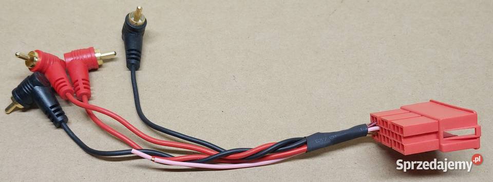 ADAPTER ZŁĄCZE SAMOCHODOWE MINI ISO 4 CINCH VW