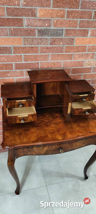 Piękne biurko sekretarzyk Ludwik Filip antyk Łagów
