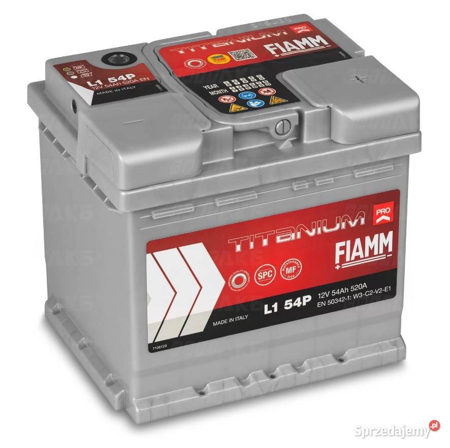 Akumulator FIAMM TITANIUM PRO 12V 54Ah 520A Biała Podlaska sprzedam