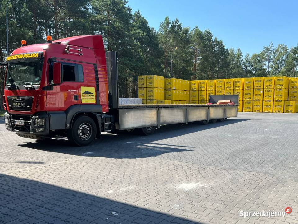 Transport ciężarówka palety spedycja towar Gniezno