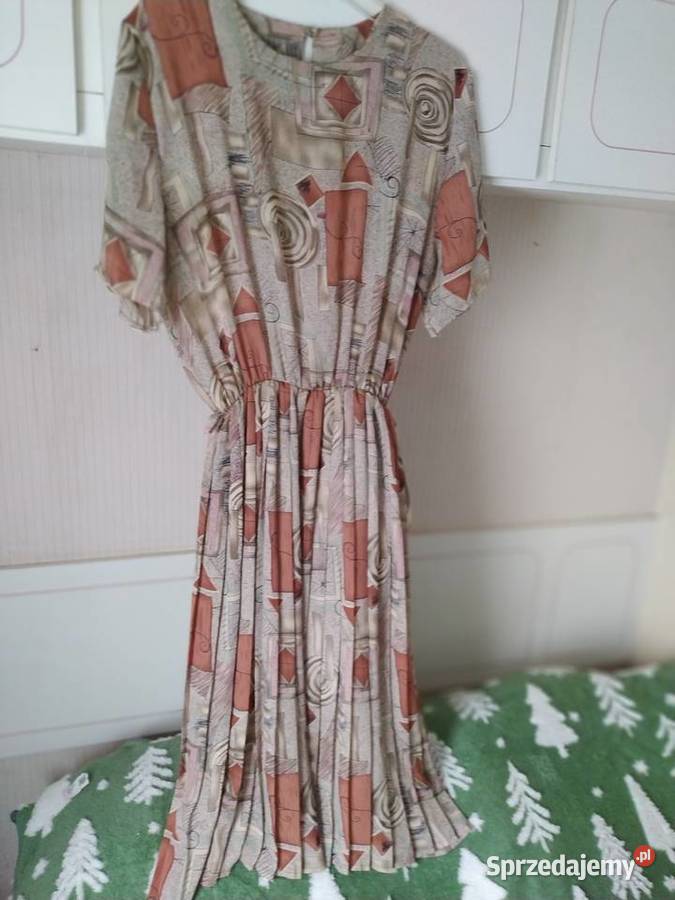 Sukienka z PRLu kolorowy Jejkowice sprzedam