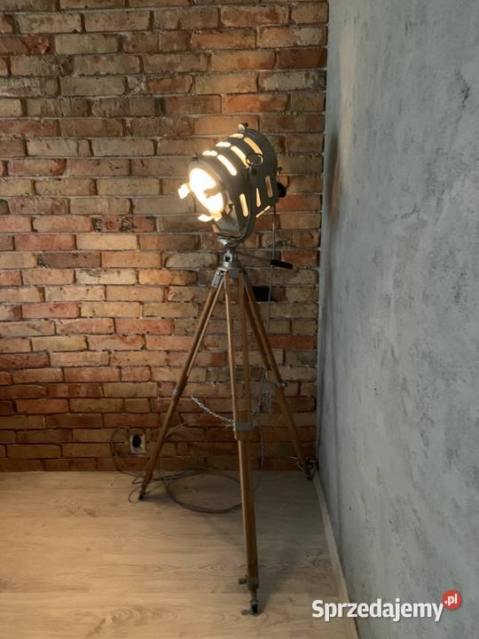 Lampa loft film teatr PRL lata 5060 Poznań