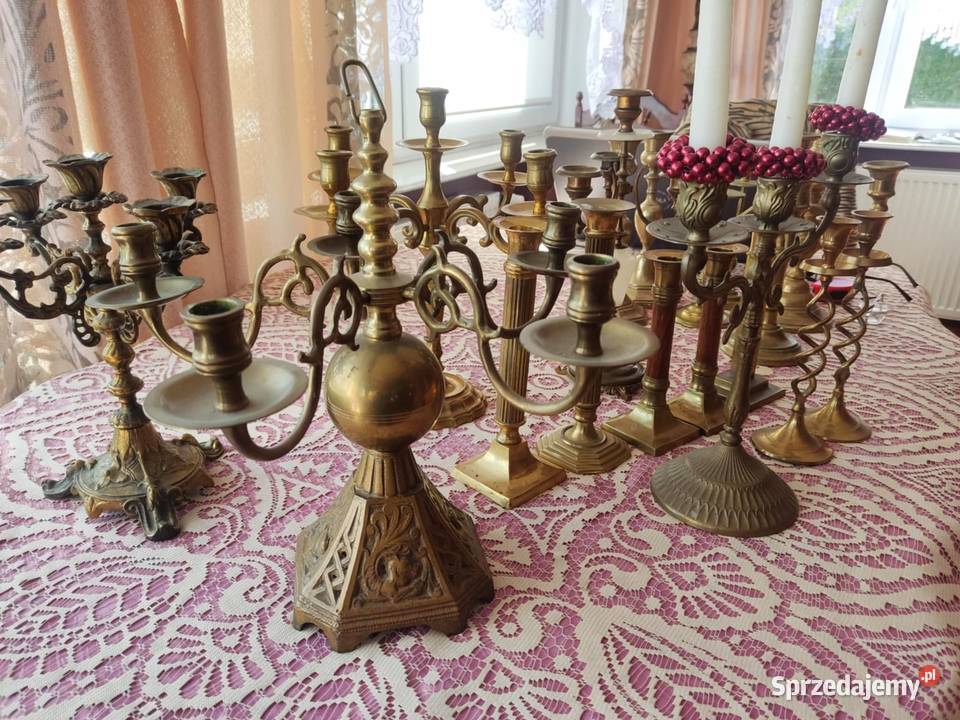 mosiężny stary świecznik świeczniki Gorzów Wielkopolski sprzedam