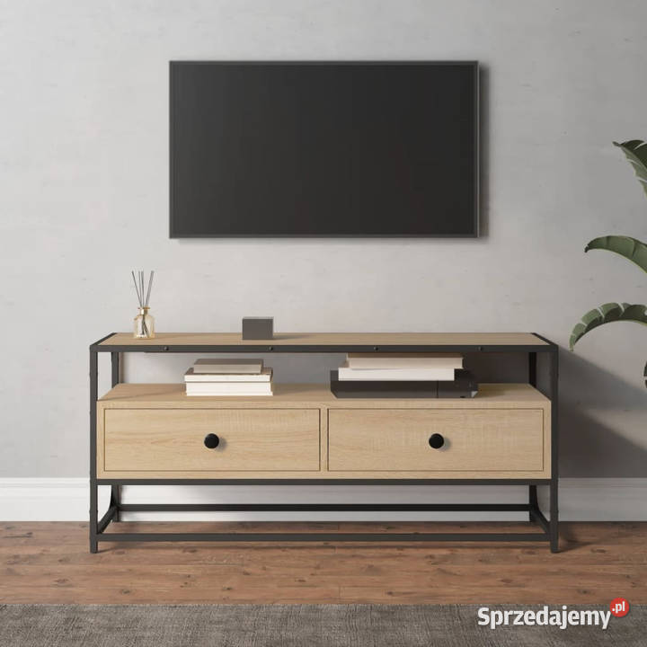 Szafka pod TV dąb sonoma 100x35x45 materiał Warszawa