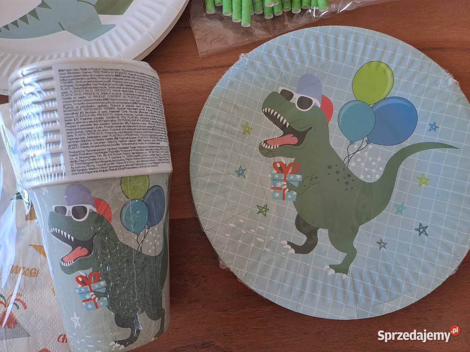 Zestaw urodzinowy dinozaury balony dinozaur Pozostałe Warszawa