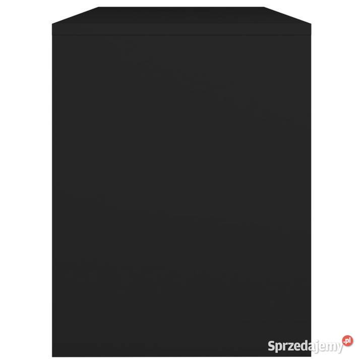 Stołek do toaletki czarny 70x35x45 materiał Warszawa