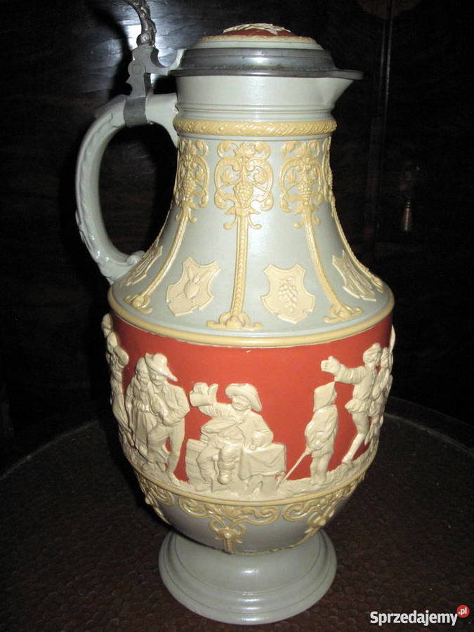 METTLACH XIX wiek dzban do piwa wielkopolskie Poznań