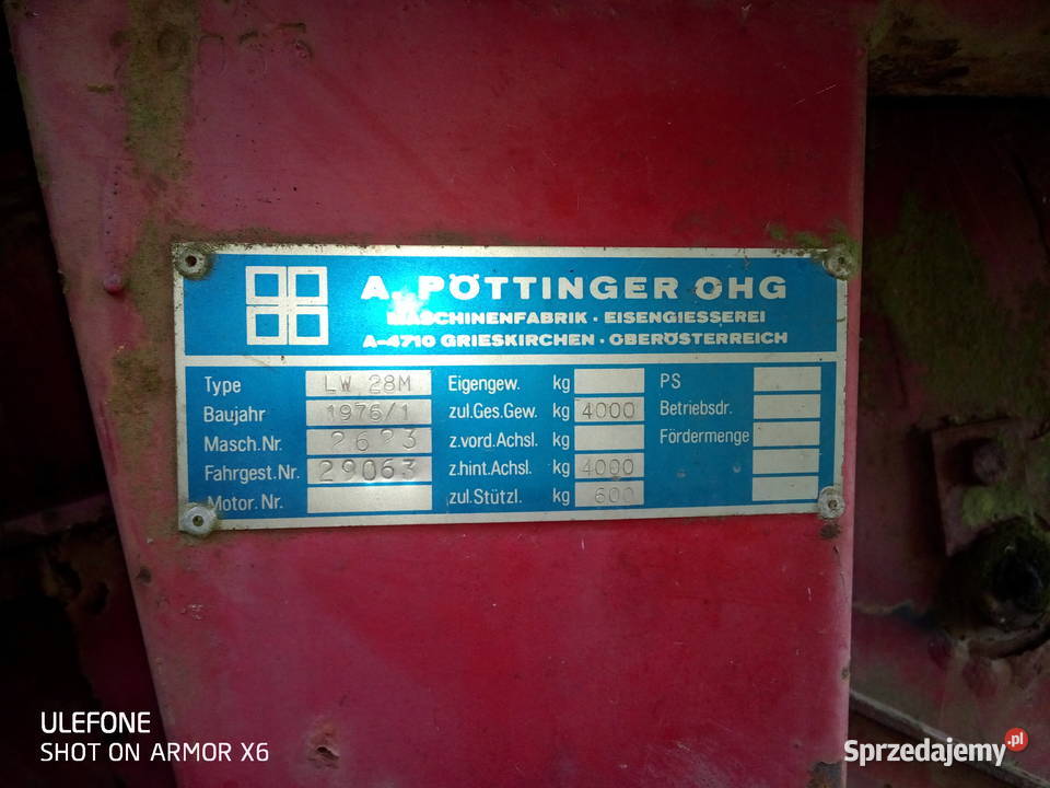 Przyczepa pottinger samozbierająca Rolnictwo Bolków