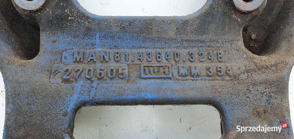 MAN TGA ŻELIWO UCHWYT PODUSZKA ZAWIESZENIA PRZÓD ciężarowe Bieleń sprzedam