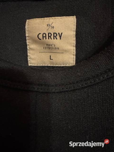 Bluza męska czarna L Carry z kieszonką z przodu Częstochowa