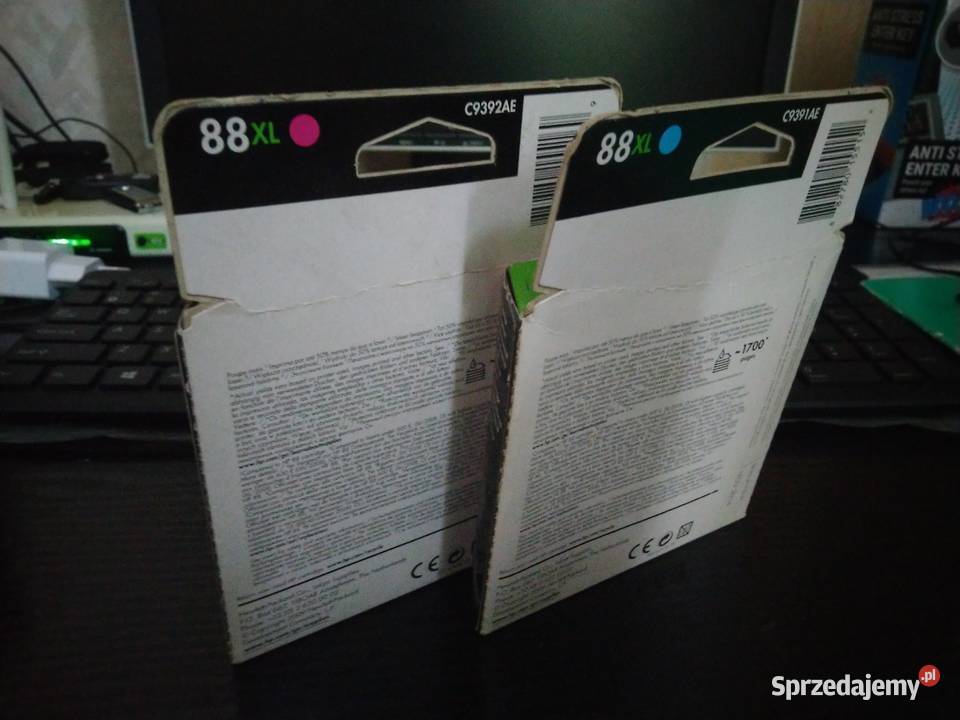 HP 88XL tusz oryginalny magenta cyan C9392AE