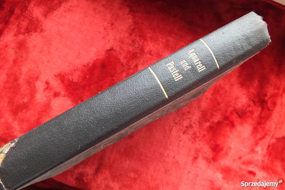 Stara niemiecka książka nauka malarstwa z Żary