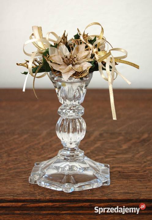 Stroik do świecznika świecy złota gwiazda Lublin