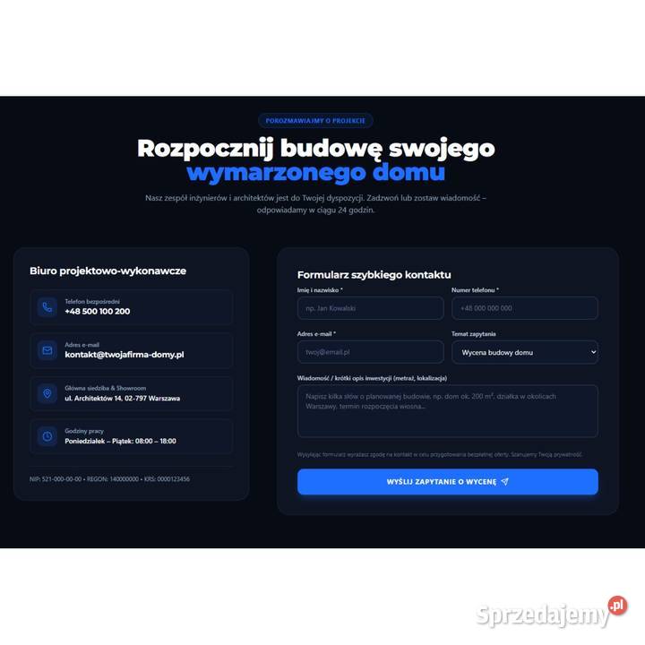 Strona internetowa Projektowanie stron WWW Tworzenie stron internetowych