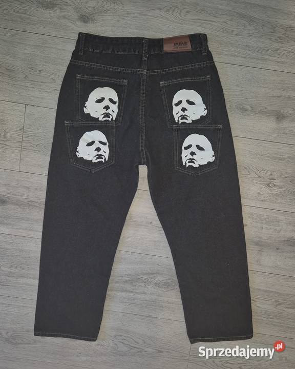 Spodnie jeansowe Baggy Y2K Streetwear M Łódź