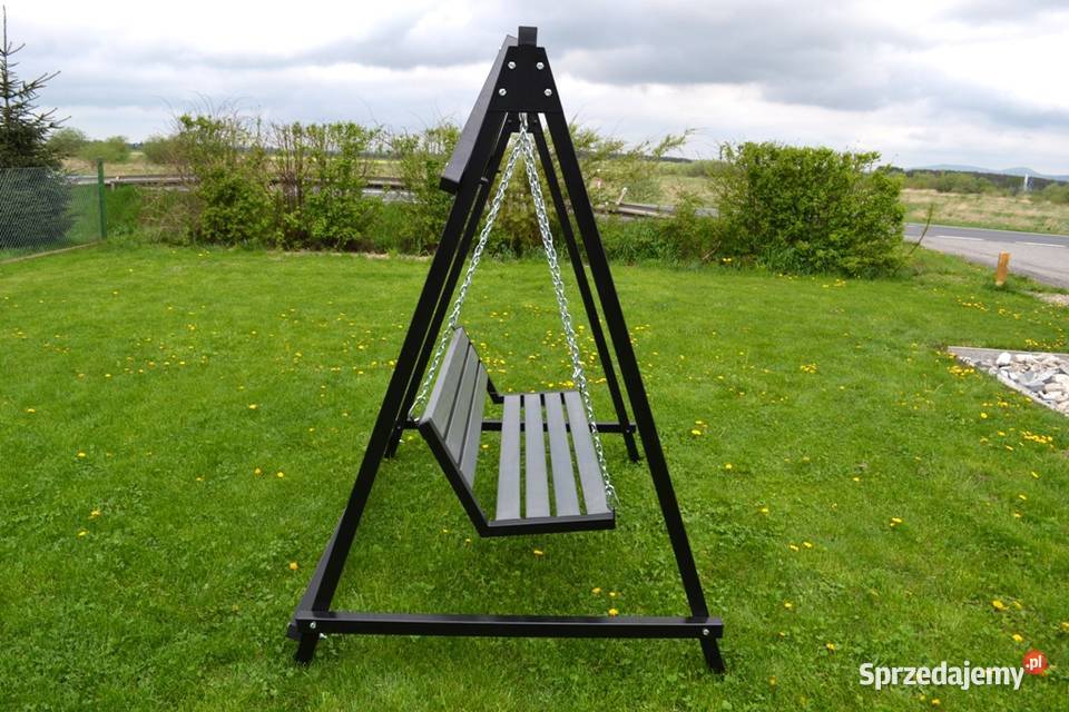 Huśtawka ogrodowa stalowa huśtawki ławka stalowa Gdańsk