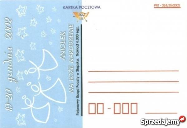 KARTKA POCZTOWA KASZUBY SŁUPSK ANIOŁEK BOŻE Antyki, Sztuka, Kolekcje pomorskie Lębork