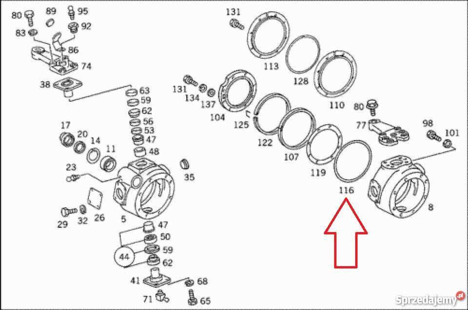 3853310680 Zgarniacz uszczelniacz Mercedes 4x4 Częstochowa
