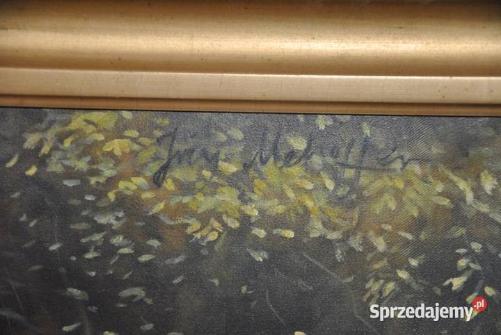 Józef Mehoffer Dziewczyna w Ogrodzie Stary Obraz Kraków