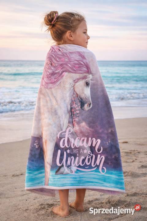Ręcznik kąpielowy bawełna frotte dzieci Unicorn wielokolorowy Brodnica