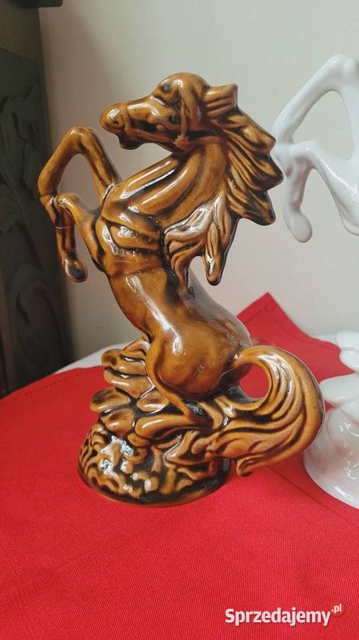 Konie porcelana PRL lubelskie Lublin
