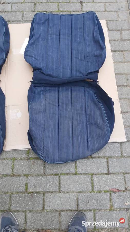 Mercedes W124 materiał granatowy pierwsza seria osobowe Wyposażenie wnętrza