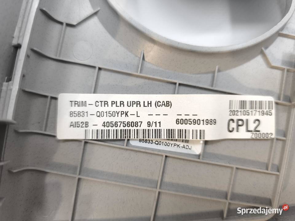 OSŁONA SŁUPKA PASA LEWA B HYUNDAI BAYON osobowe