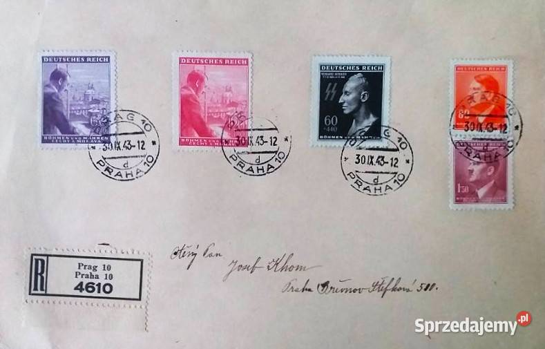 CZECHY i MORAWY 1943HEYDRICH wysyłka