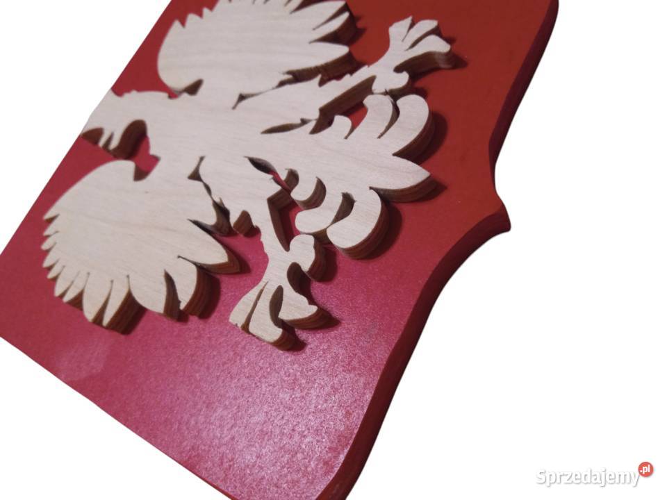 Godło Polski ręcznie robione Handmade drewno 17 Bydgoszcz