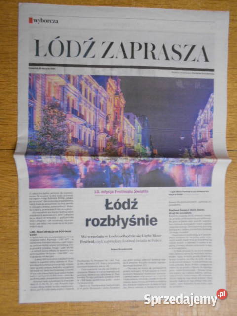 ŁÓDŹ ZAPRASZA dwa dodatki Gazeta Wyborcza Parczew sprzedam