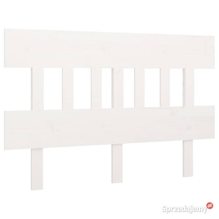 Wezgłowie łóżka białe 2035x3x81 lite drewno Warszawa