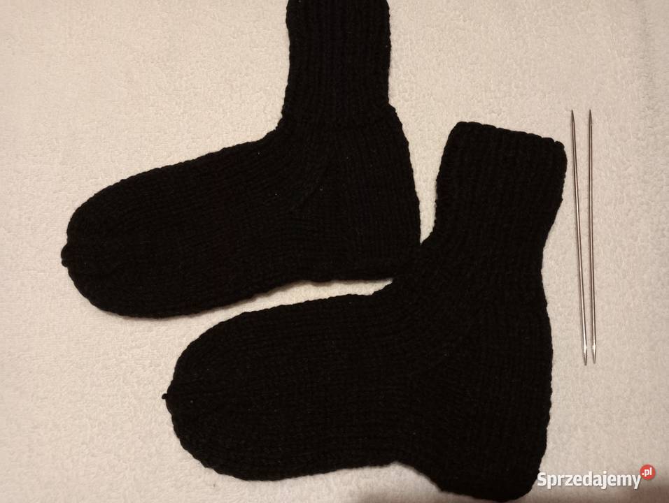 2 pary grubych skarpet z bawełną i wełną alpaki czarny