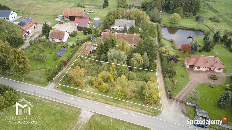 Działka budowlana Leginy 014 ha media WZ sprzedam