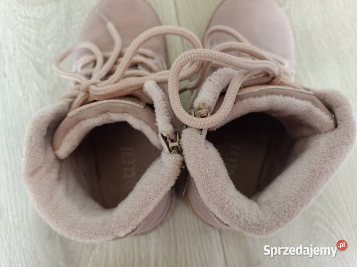 Buty botki dziecięce pudrowy róż 30 różowy Płock