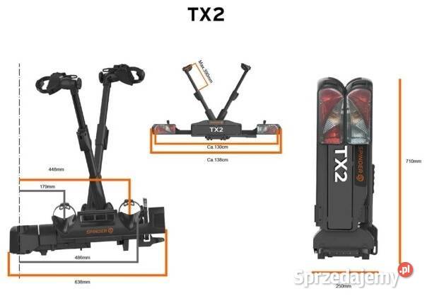Bagażnik platforma rowerowa na hak SPINDER TX2 Katowice sprzedam