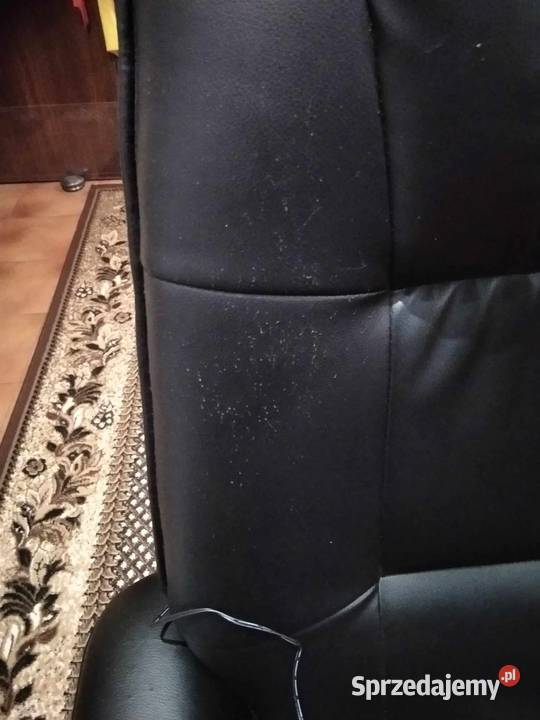 FOTEL MASUJĄCY ROZKŁADANY WYPOCZYNKOWY CZARNY Strzałkowo