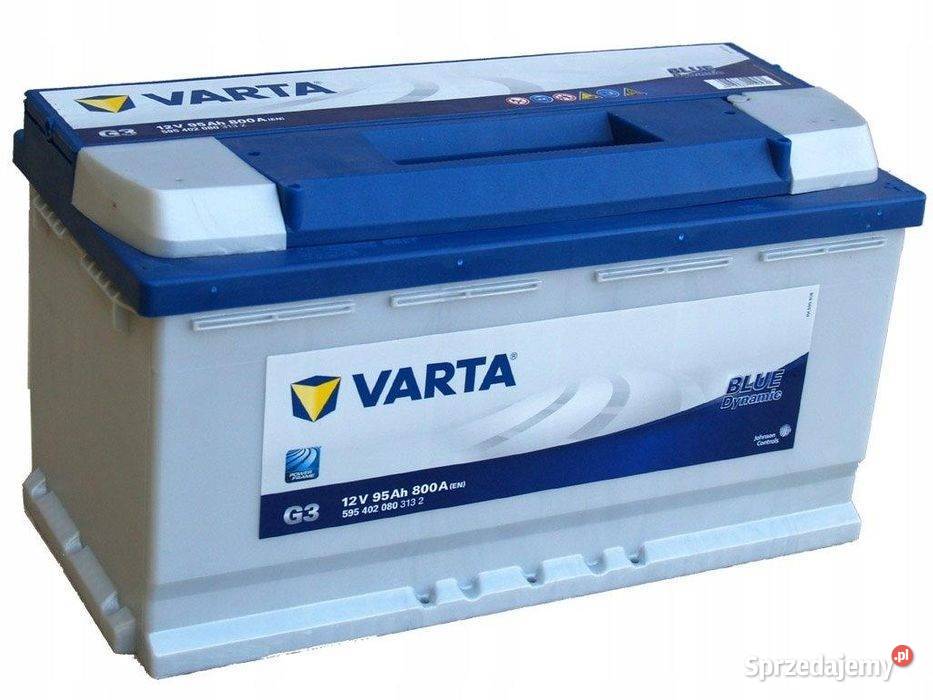 Akumulator Varta Blue Dynamic G3 95Ah800A Układ elektryczny Płock