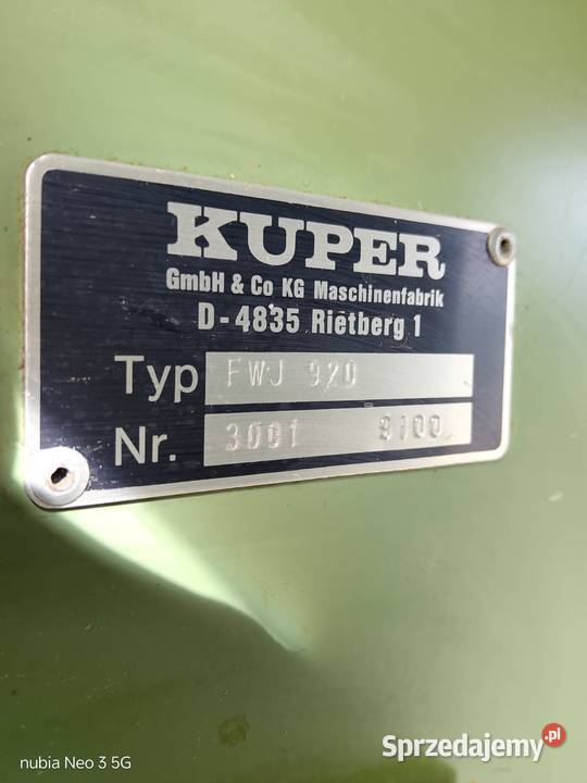 Spajarka Zszywarka do forniru KUPER Wejherowo sprzedam