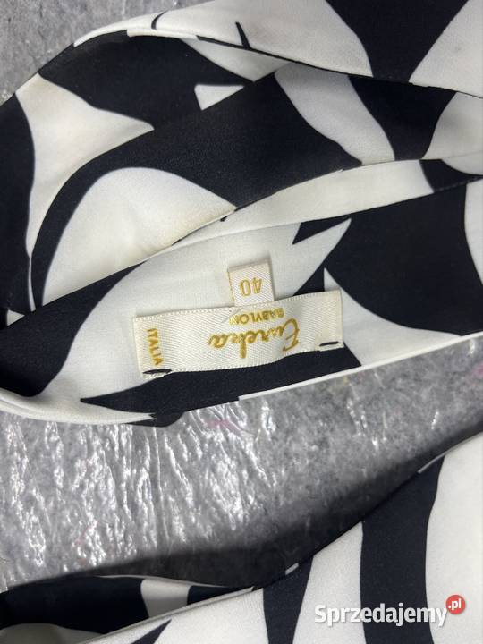 Elegancka Sukienka CzarnoBiała Emaba