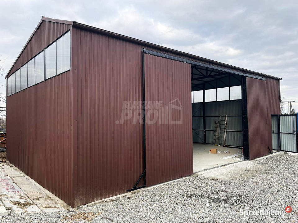 Hala Garaż 12x8m brama przesuwna drzwi rynny 768zł/m2 Jasło sprzedam