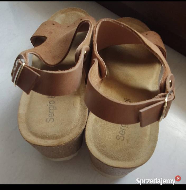 Damskie buty odkryte sandały na koturnie 25cm Lublin