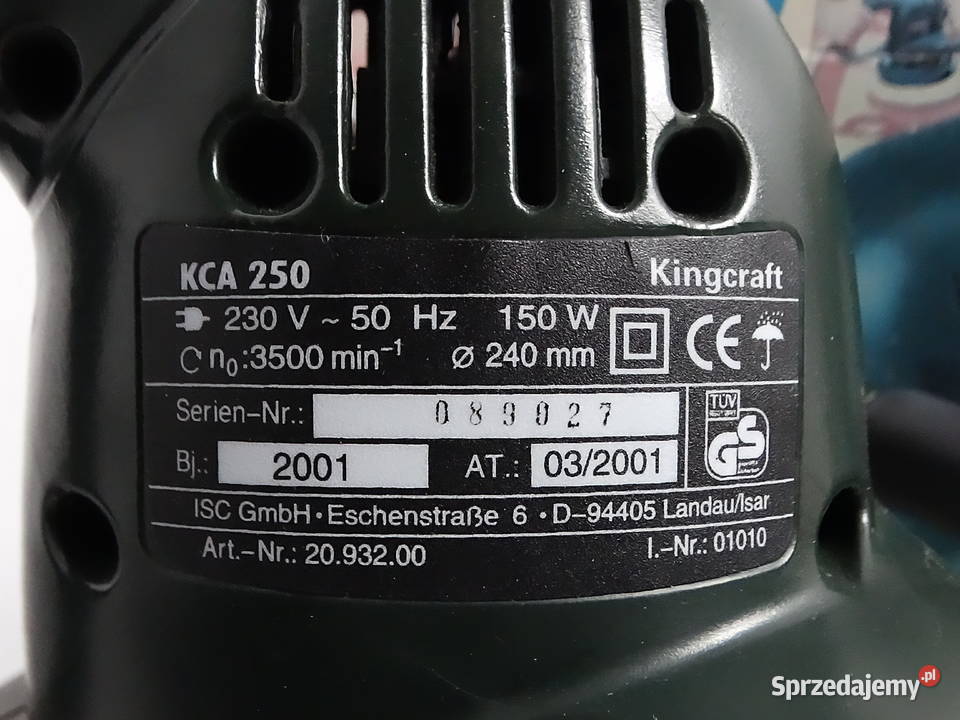 Polerka Samochodowa King Craft KCA 250 150W Biłgoraj