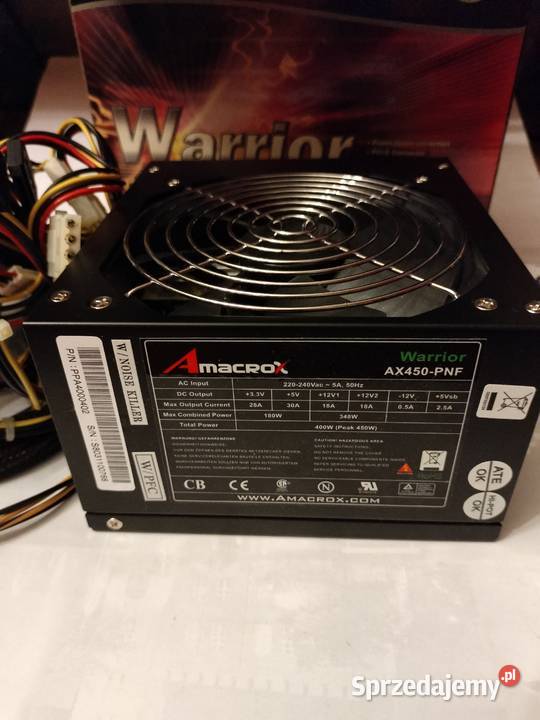 Zasilacz komputerowy 400W Komputerowe PC śląskie
