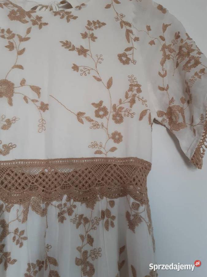 Nowa sukienka maxi Zara z odkrytymi plecami Zara Kraków