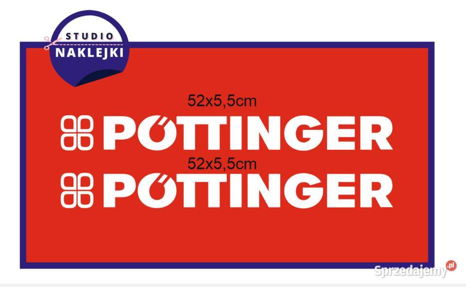 Pottinger naklejki 52x55 siewnik brona Nowy Dwór Mazowiecki sprzedam