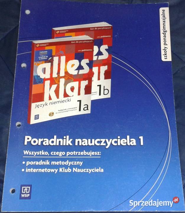 Alles klar 1a1b Poradnik nauczyciela 1 K Chełm sprzedam