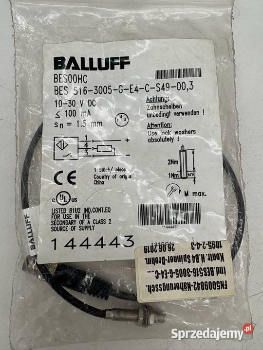 Balluff BES00HC BES 516 3005 G E4 C S49 00 3 Warszawa