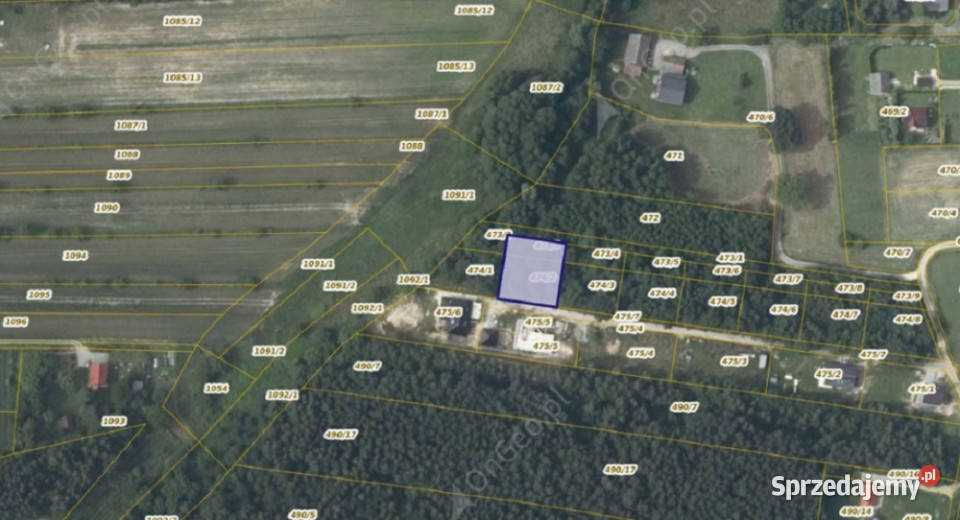 Działki 4733 4742 w miejscowości Zagórze